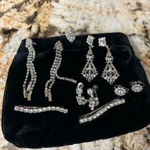 Vintage Rhinestone Jewelry Set